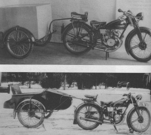 Oryginalne modele motocyki z przyczepkami